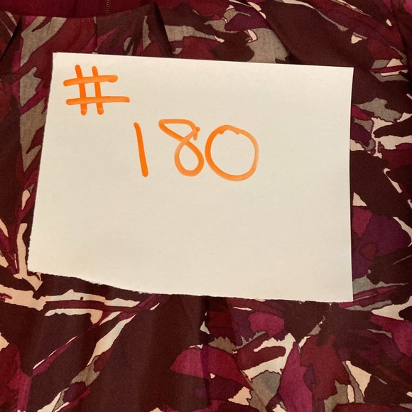 Trina Turk Dress Womens Sz 6 Maroon Purple Wool Silk Bell Sleeve Shift - Picture 12 of 12